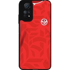 Coque Xiaomi Redmi Note 11 / 11S - Silicone rigide noir Maillot de football Tunisie 2022 personnalisable