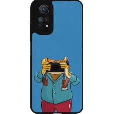 Coque Xiaomi Redmi Note 11 / 11S - Silicone rigide noir Frog with camera DTMF