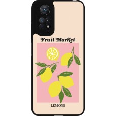 Coque Xiaomi Redmi Note 11 / 11S - Silicone rigide noir Fruit market lemons 2026