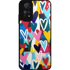 Coque Xiaomi Redmi Note 11 / 11S - Silicone rigide noir Joyful Hearts