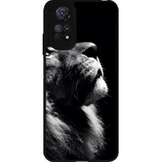 Coque Xiaomi Redmi Note 11 / 11S - Silicone rigide noir Lion looking up