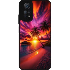 Coque Xiaomi Redmi Note 11 / 11S - Silicone rigide noir Maldives Dusk Bliss