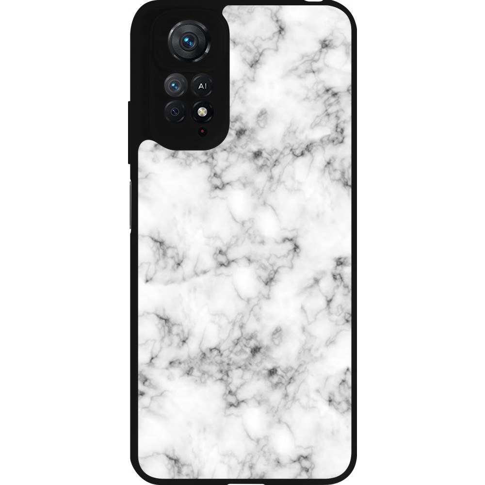 Xiaomi Redmi Note 11 / 11S Case Hülle - Silikon schwarz Marble 01