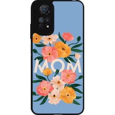 Coque Xiaomi Redmi Note 11 / 11S - Silicone rigide noir Mom 2026 Flowers