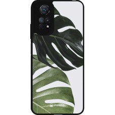 Coque Xiaomi Redmi Note 11 / 11S - Silicone rigide noir Monstera Plant
