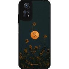 Xiaomi Redmi Note 11 / 11S Case Hülle - Silikon schwarz Moon Flowers
