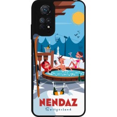 Coque Xiaomi Redmi Note 11 / 11S - Silicone rigide noir Nendaz Mountain Jacuzzi
