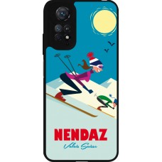 Coque Xiaomi Redmi Note 11 / 11S - Silicone rigide noir Nendaz Ski Downhill