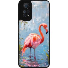 Coque Xiaomi Redmi Note 11 / 11S - Silicone rigide noir Paint Flamingo