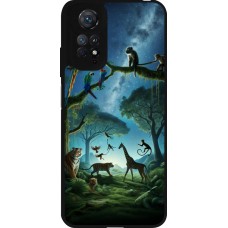 Coque Xiaomi Redmi Note 11 / 11S - Silicone rigide noir Paradis des animaux exotiques
