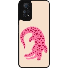 Coque Xiaomi Redmi Note 11 / 11S - Silicone rigide noir Pink crocodile 2026