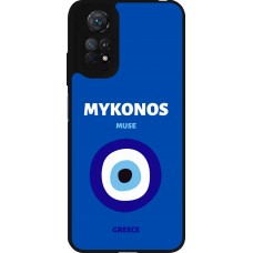 Coque Xiaomi Redmi Note 11 / 11S - Silicone rigide noir Pop Summer Destination Mykonos