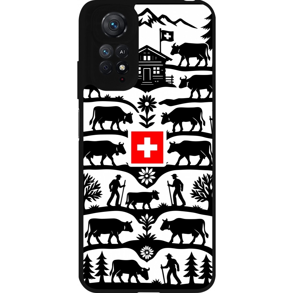 Coque Xiaomi Redmi Note 11 / 11S - Silicone rigide noir Poya Suisse 3