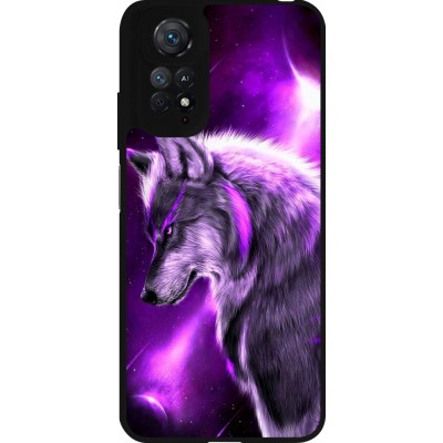 Xiaomi Redmi Note 11 / 11S Case Hülle - Silikon schwarz Purple Sky Wolf
