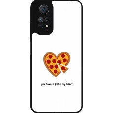 Coque Xiaomi Redmi Note 11 / 11S - Silicone rigide noir Saint Valentines Day 26 You have my pizza heart