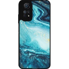 Coque Xiaomi Redmi Note 11 / 11S - Silicone rigide noir Sea Foam Blue