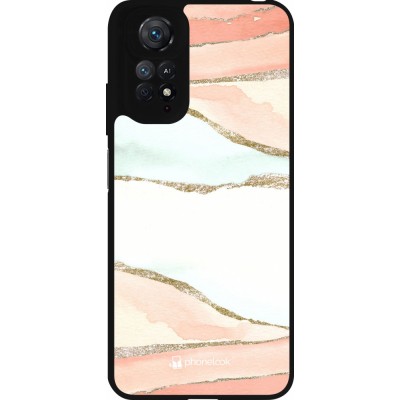 Coque Xiaomi Redmi Note 11 / 11S - Silicone rigide noir Shimmering Orange