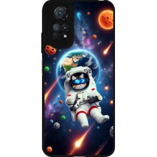 Xiaomi Redmi Note 11 / 11S Case Hülle - Silikon schwarz VR SpaceCat Odyssee