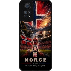 Coque Xiaomi Redmi Note 11 / 11S - Silicone rigide noir Football Norvège splash 2026