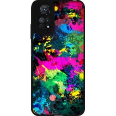 Coque Xiaomi Redmi Note 11 / 11S - Silicone rigide noir Splash paint