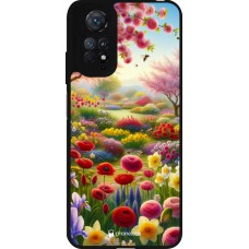 Coque Xiaomi Redmi Note 11 / 11S - Silicone rigide noir Spring 25 Bouquet printemps