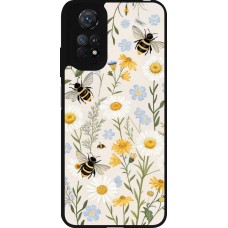 Coque Xiaomi Redmi Note 11 / 11S - Silicone rigide noir Pattern bees Spring 2026