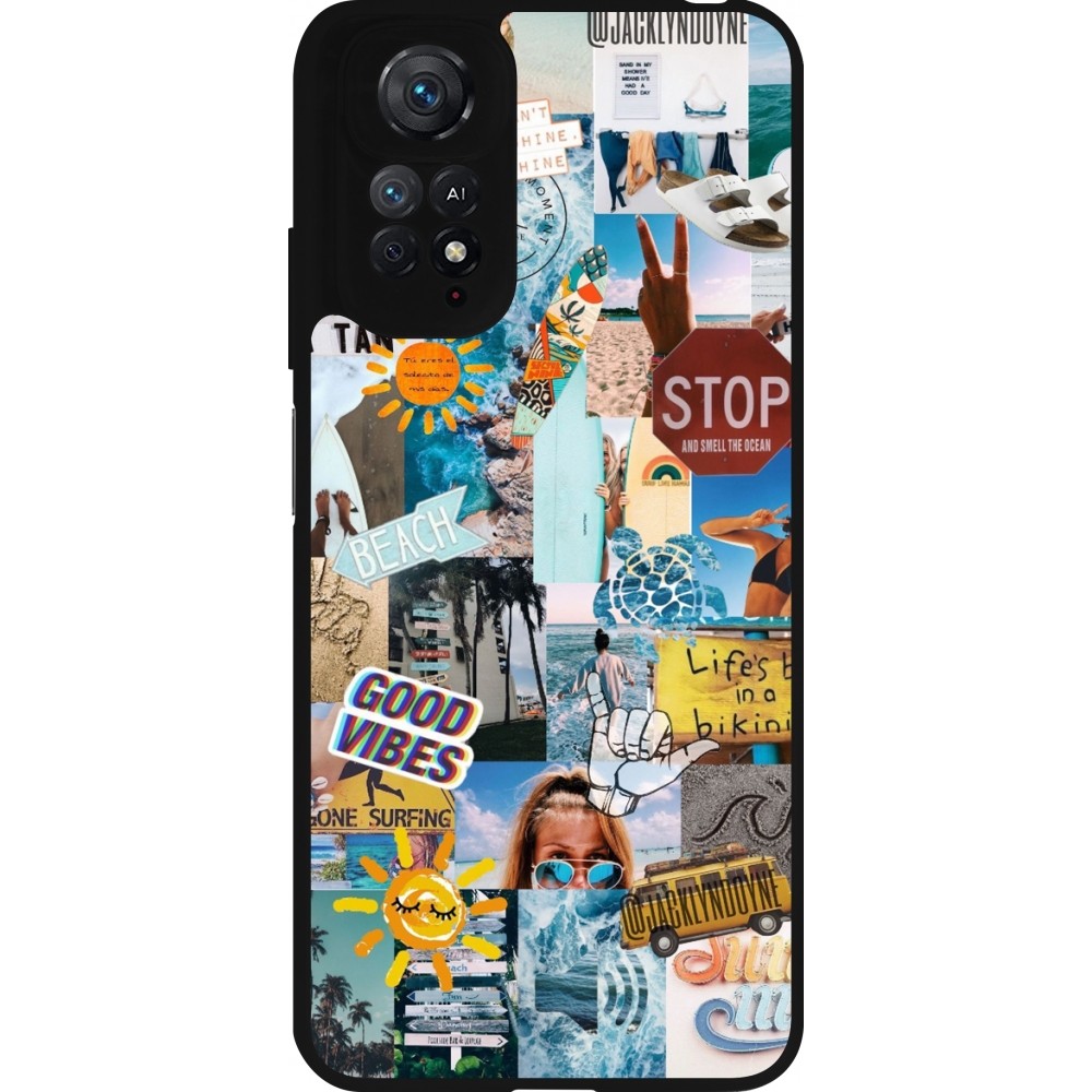 Xiaomi Redmi Note 11 / 11S Case Hülle - Silikon schwarz Summer 2021 15