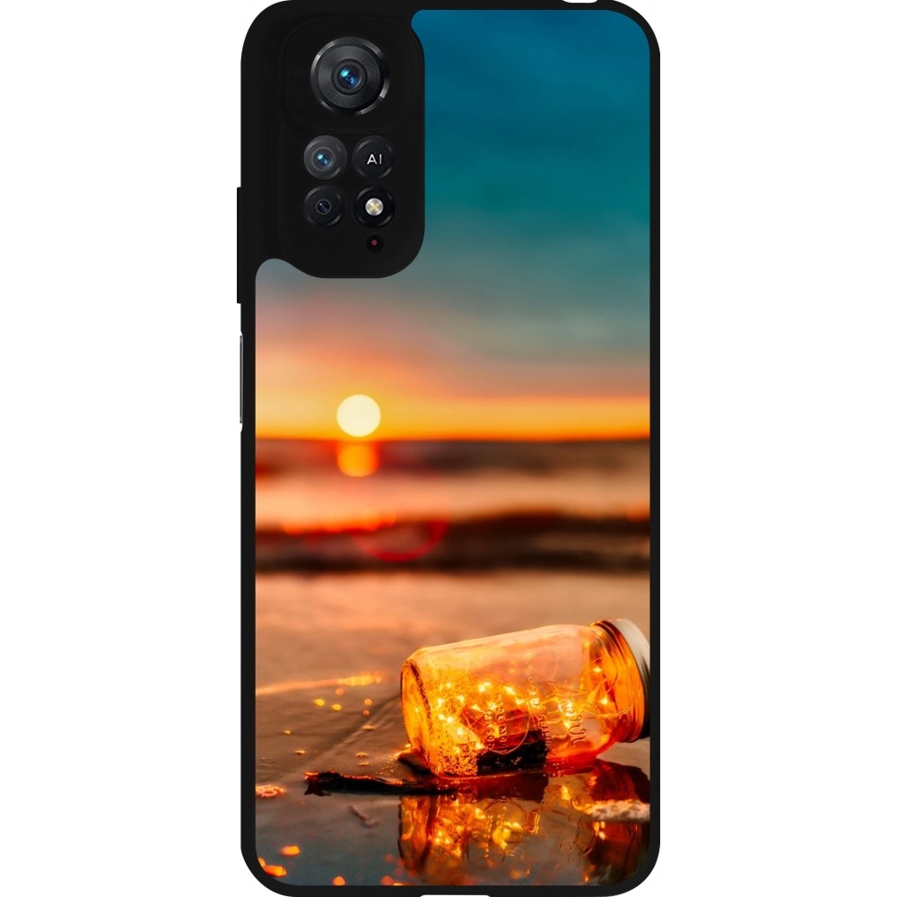 Xiaomi Redmi Note 11 / 11S Case Hülle - Silikon schwarz Summer 2021 16