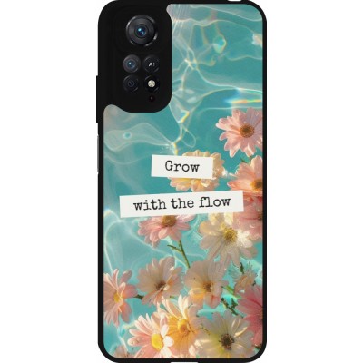 Coque Xiaomi Redmi Note 11 / 11S - Silicone rigide noir Summer 2025 Grow with the flow
