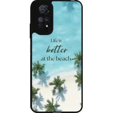 Xiaomi Redmi Note 11 / 11S Case Hülle - Silikon schwarz Summer 2025 Life is better at the beach