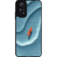 Coque Xiaomi Redmi Note 11 / 11S - Silicone rigide noir Orange surf Summer 2026