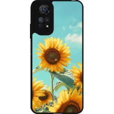 Coque Xiaomi Redmi Note 11 / 11S - Silicone rigide noir Sunflowers Summer 2026