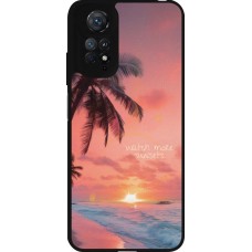 Coque Xiaomi Redmi Note 11 / 11S - Silicone rigide noir Watch more sunsets Summer 2026
