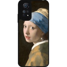Xiaomi Redmi Note 11 / 11S Case Hülle - Silikon schwarz Kunstbild - Das Mädchen mit dem Perlenohrring - Jan Vermeer