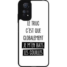 Coque Xiaomi Redmi Note 11 / 11S - Silicone rigide noir Le truc globalement bats les couilles