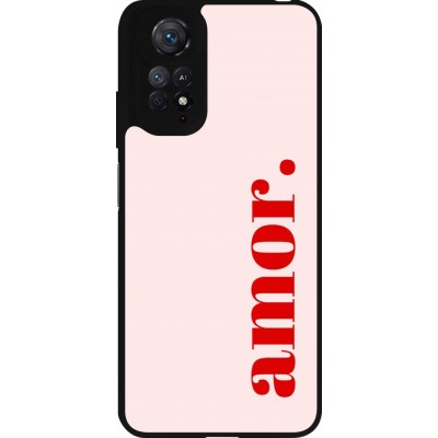 Coque Xiaomi Redmi Note 11 / 11S - Silicone rigide noir Valentine 2024 amor
