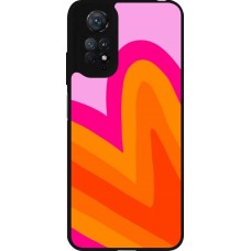Xiaomi Redmi Note 11 / 11S Case Hülle - Silikon schwarz Valentine 2024 heart gradient