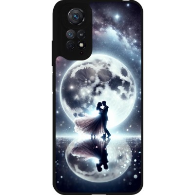 Xiaomi Redmi Note 11 / 11S Case Hülle - Silikon schwarz Valentin 2024 Liebe unter dem Mond