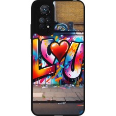 Coque Xiaomi Redmi Note 11 / 11S - Silicone rigide noir Valentine 2025 Love U Tag