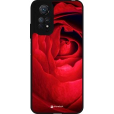 Coque Xiaomi Redmi Note 11 / 11S - Silicone rigide noir Valentine 2022 Rose