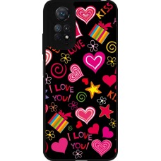 Xiaomi Redmi Note 11 / 11S Case Hülle - Silikon schwarz Valentine 2023 love symbols