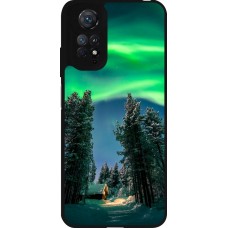 Xiaomi Redmi Note 11 / 11S Case Hülle - Silikon schwarz Winter 22 Northern Lights