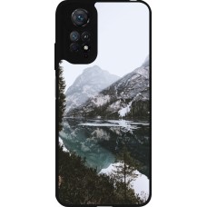 Xiaomi Redmi Note 11 / 11S Case Hülle - Silikon schwarz Winter 22 snowy mountain and lake