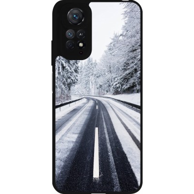 Coque Xiaomi Redmi Note 11 / 11S - Silicone rigide noir Winter 22 Snowy Road