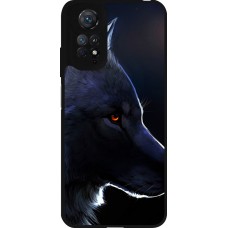 Coque Xiaomi Redmi Note 11 / 11S - Silicone rigide noir Wolf Shape