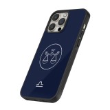 iPhone 12 / 12 Pro Case Hülle - Silikon schwarz Astrologie Waage