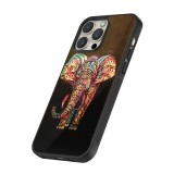 Coque iPhone 12 / 12 Pro - Silicone rigide noir Elephant 02