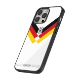 Coque iPhone 12 / 12 Pro - Silicone rigide noir Maillot de football Allemagne 2026 personnalisable