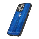 Coque iPhone 12 / 12 Pro - Silicone rigide noir Maillot de football Bosnie-Herzégovine 2026 personnalisable