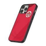 Coque iPhone 12 / 12 Pro - Silicone rigide noir Maillot de football Canada 2022 personnalisable